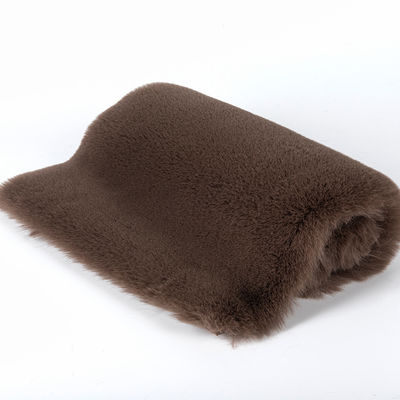 Weiches, komfortables Luxus-Langstapel-Fälschung Kaninchen-Fälschung Pelz-Mink-Shag-Gewebe für Kapuzen-Schal