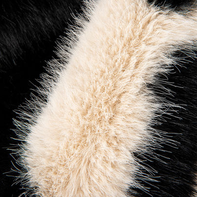 58/60" Breite Jacquard künstliches Fälschungsfell Stoff für den Mantel 100% Acryl Frontmaterial