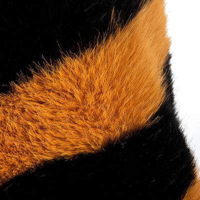 Anpassungsfähiges Jacquard-Stoff aus künstlichem, langem, feinem Pelz mit 100% Polyester-Rückmaterial