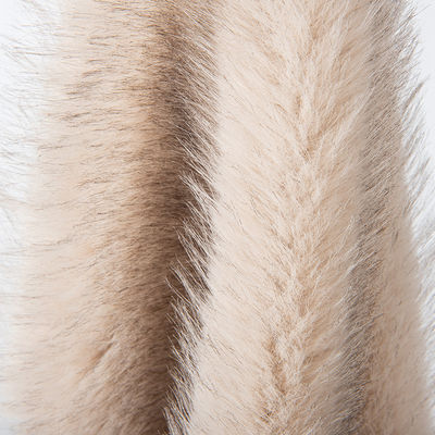 70-80 mm Stapellänge Acrylhaar Tippy Färbung Synthetische Pelzstoff für Wintermantel